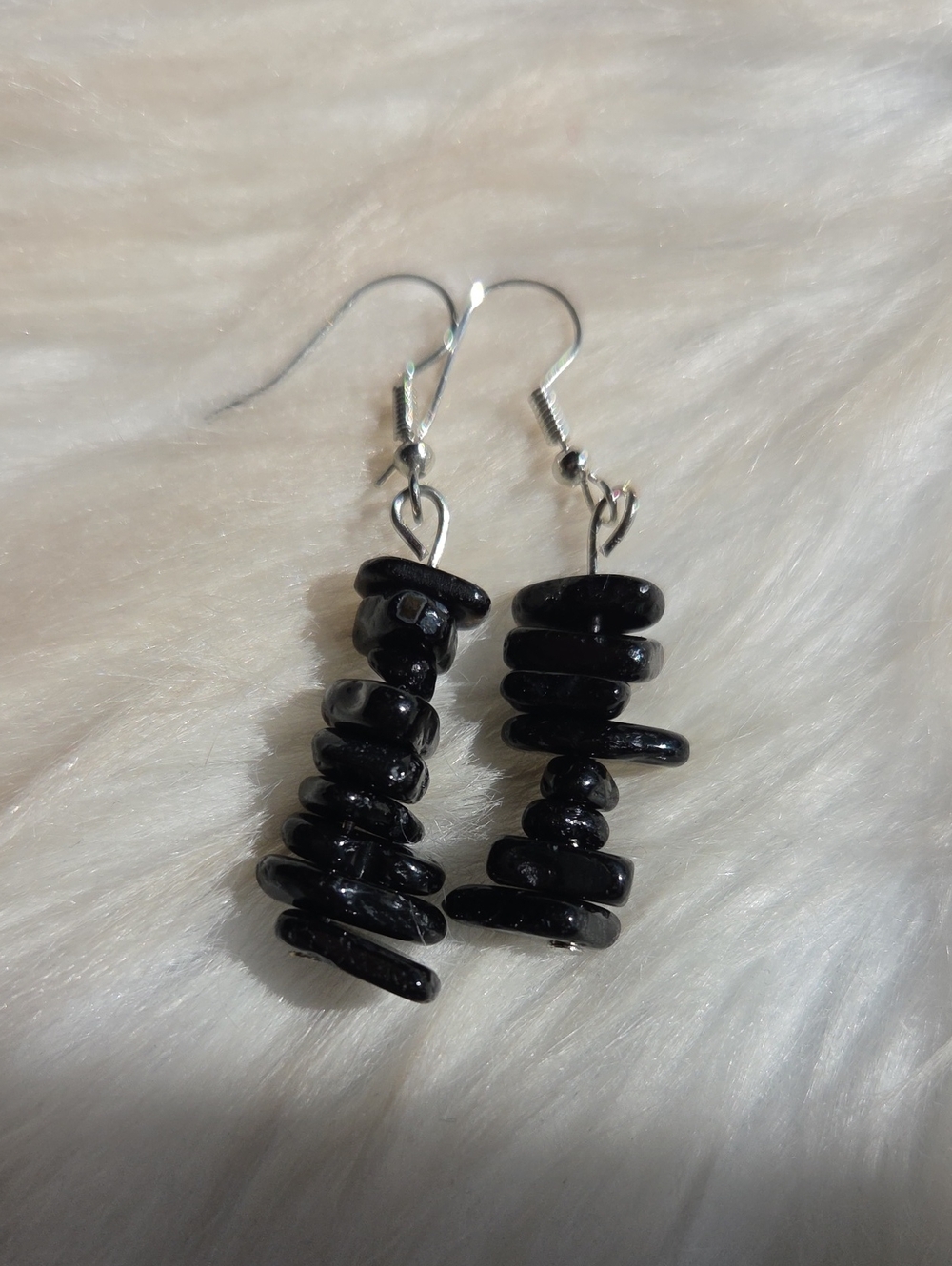 Black Obsidian Gemstone Earrings